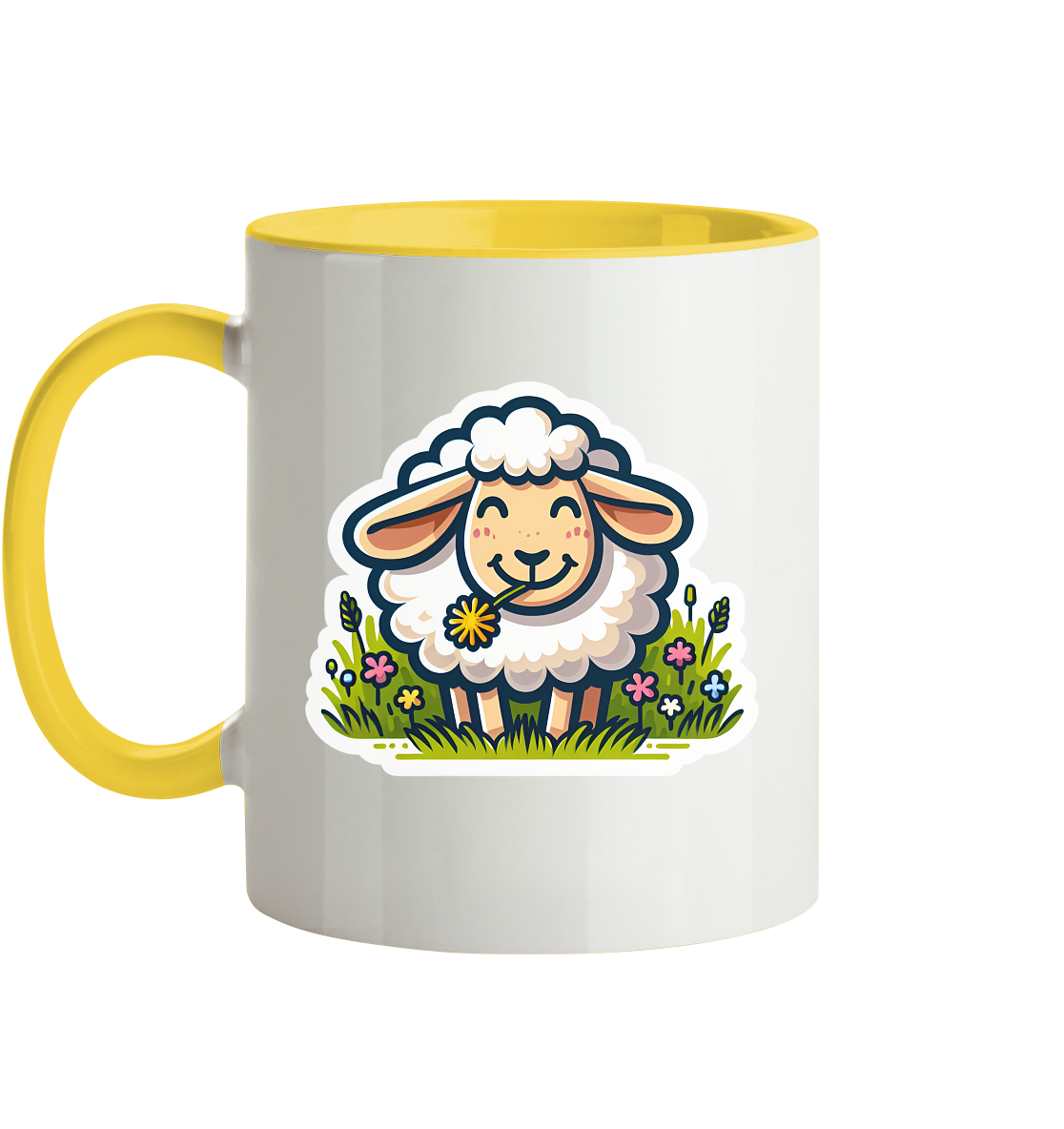 HAPPY SHEEP - Tasse zweifarbig