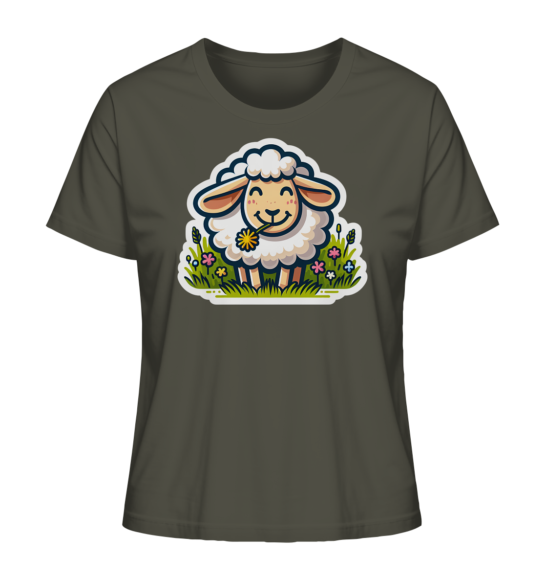 HAPPY SHEEP - Ladies Organic Shirt