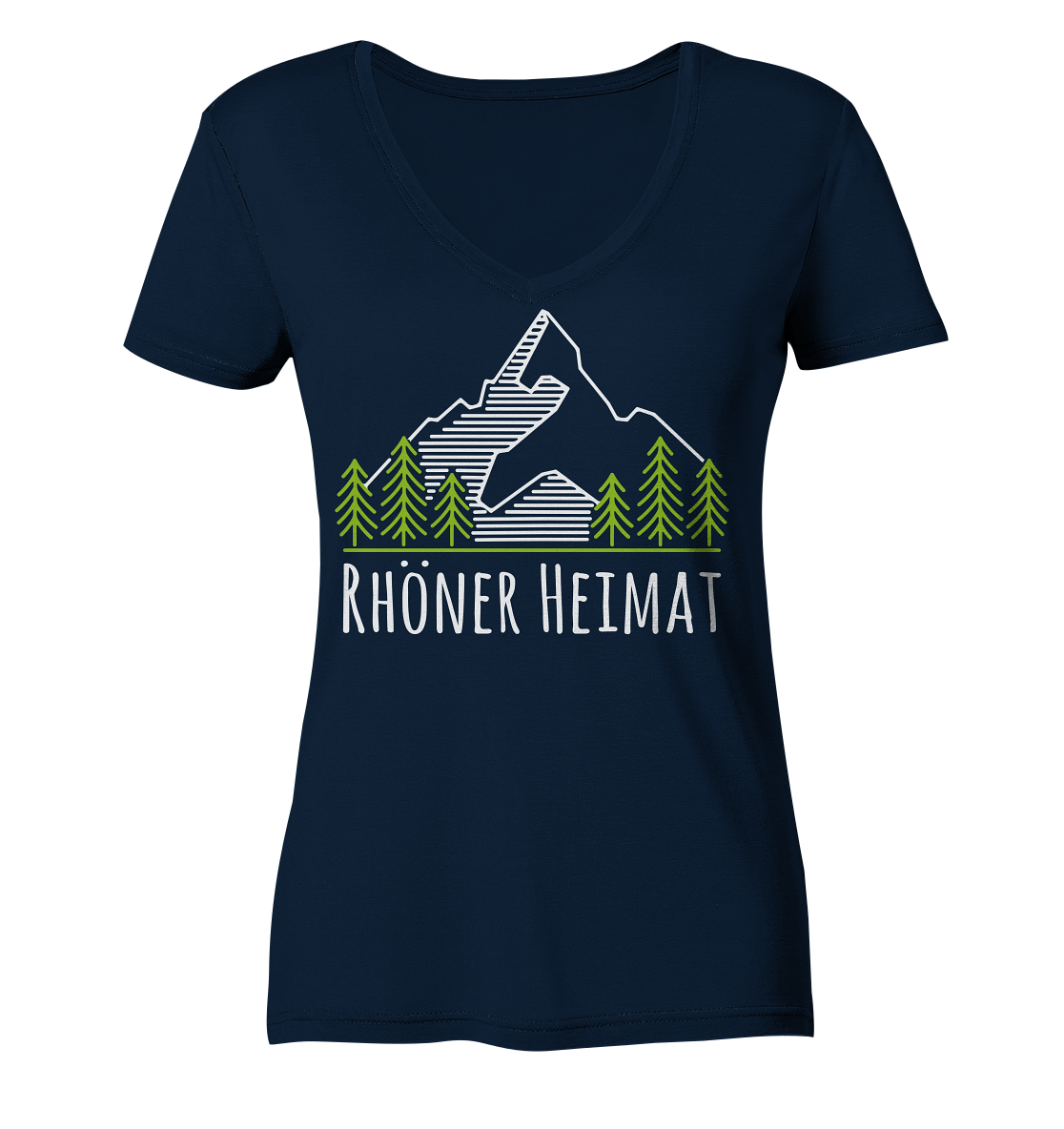 RHÖNER HEIMAT BERG - Ladies V-Neck Shirt