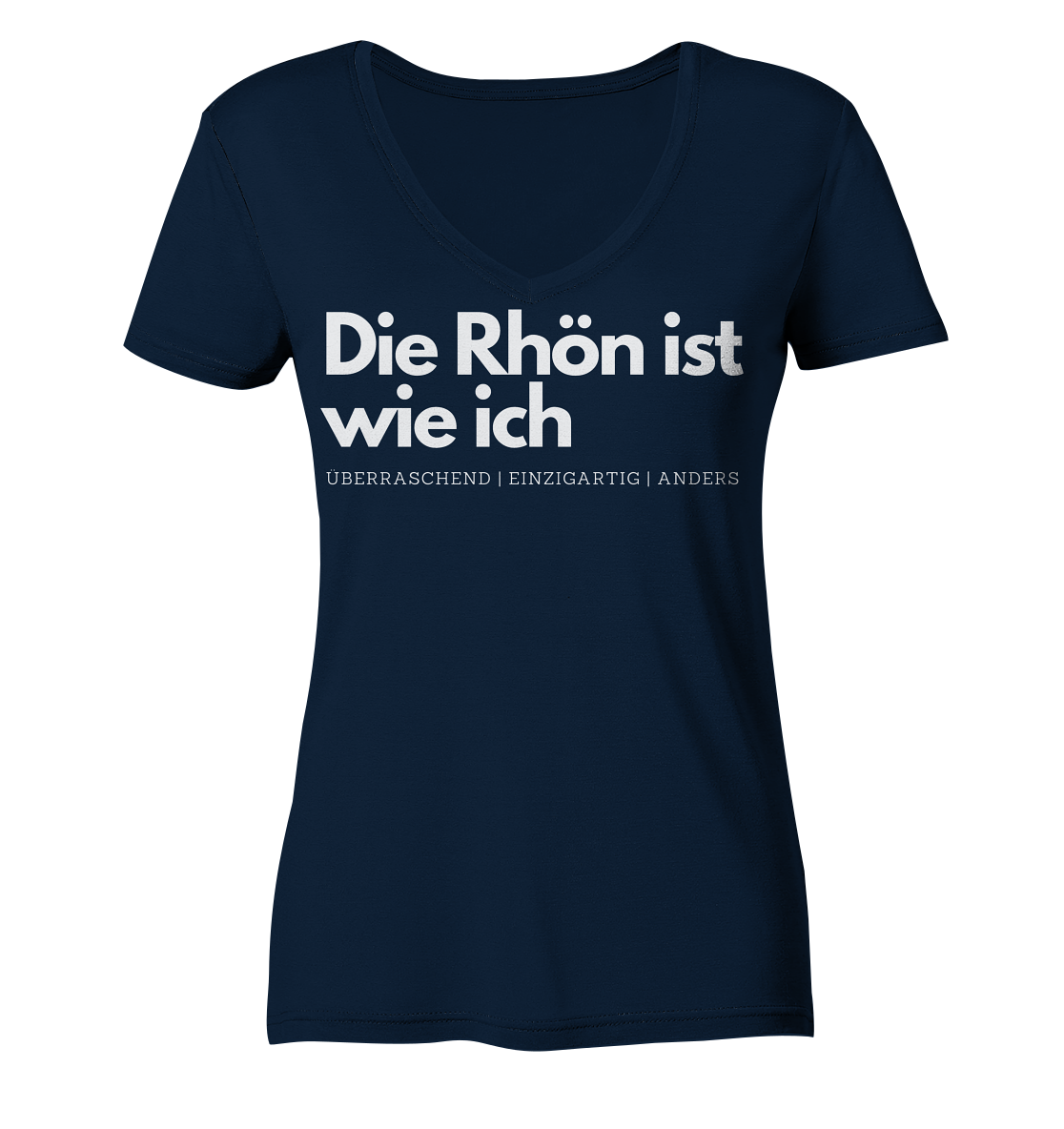 Die Rhön ist wie ich - Ladies V-Neck Shirt