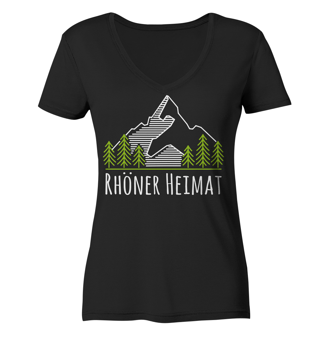 RHÖNER HEIMAT BERG - Ladies V-Neck Shirt
