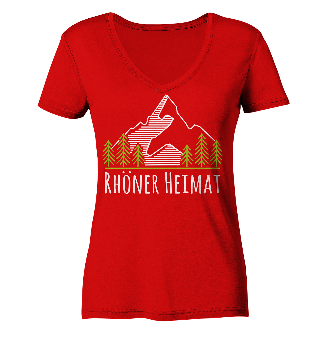 RHÖNER HEIMAT BERG - Ladies V-Neck Shirt