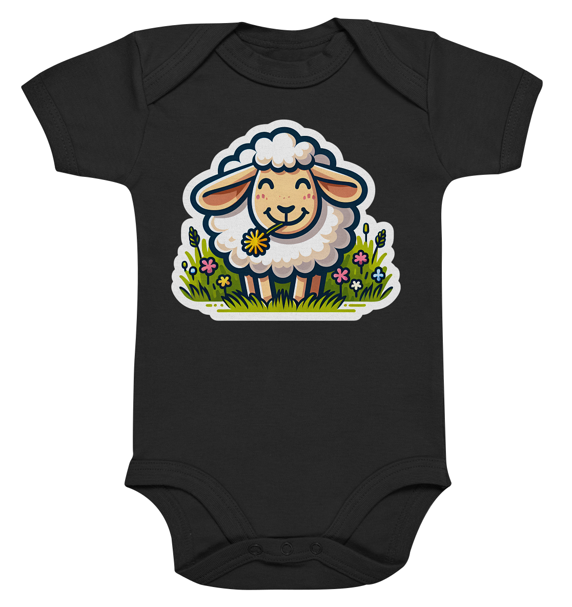 HAPPY SHEEP - Organic Baby Bodysuit