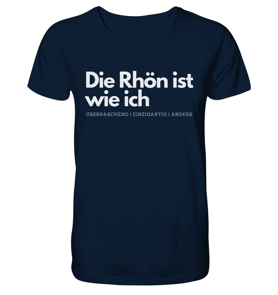 Die Rhön ist wie ich - V-Neck Shirt