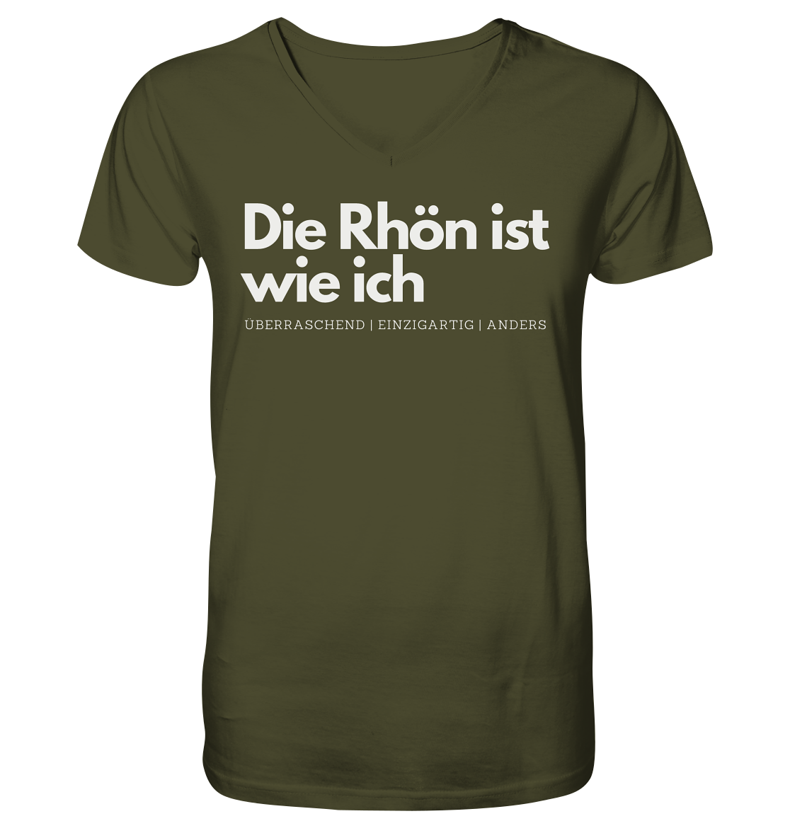 Die Rhön ist wie ich - V-Neck Shirt