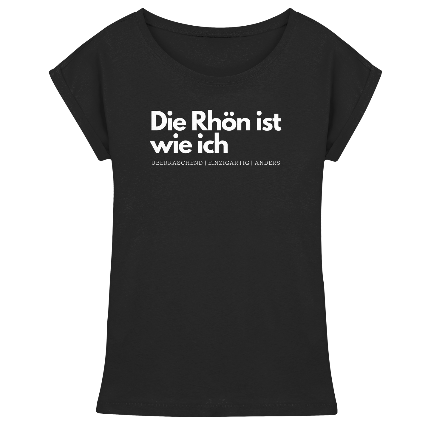 Die Rhön ist wie ich - Womens Extended Shoulder T-Shirt