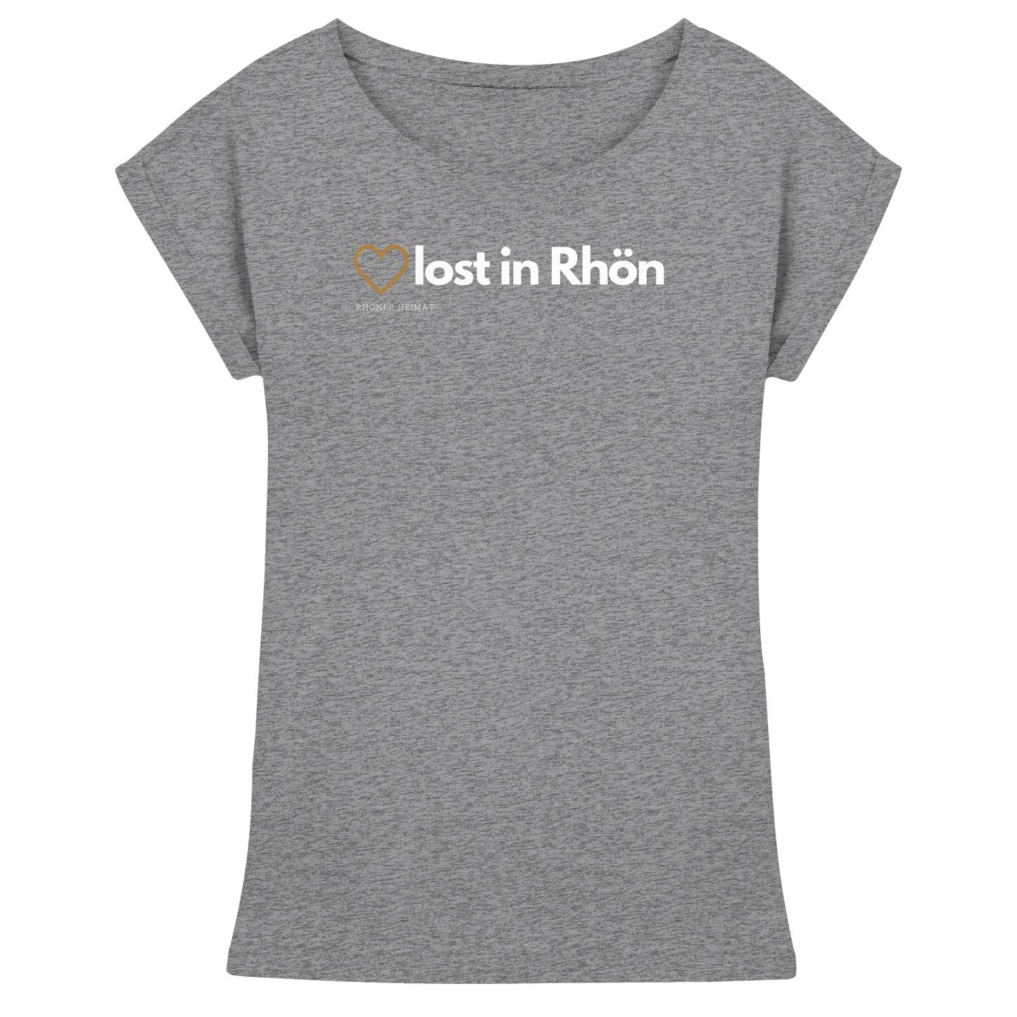HEART LOST IN RHÖN - Womens Extended Shoulder T-Shirt