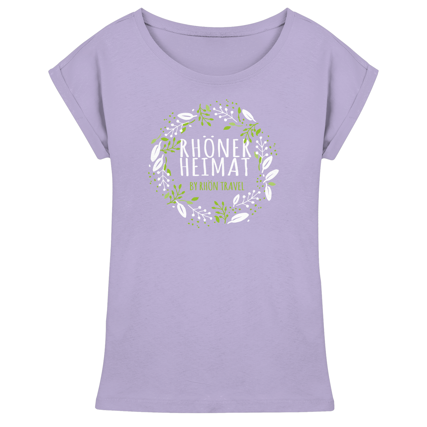 RHÖNER HEIMAT "BLÄTTERKRANZ" - Womens Extended Shoulder T-Shirt