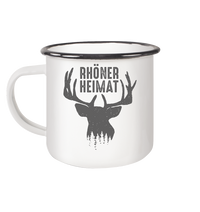 RHÖN HIRSCH - Emaille Tasse (Black)