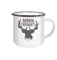 RHÖN HIRSCH - Emaille Tasse (Black)
