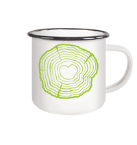 RHÖNER BAUMSCHEIBE - Emaille Tasse (Black)