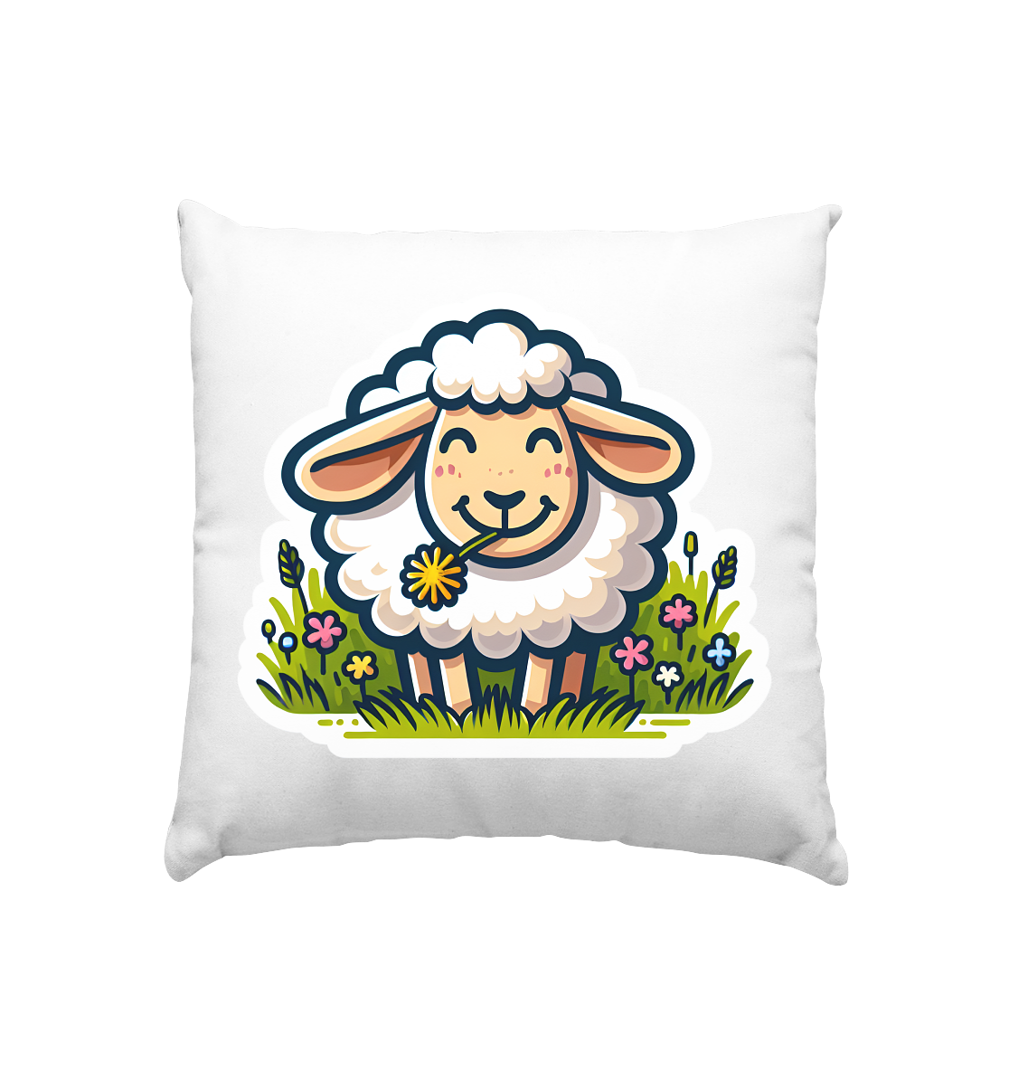 HAPPY SHEEP - Kissen 40x40cm