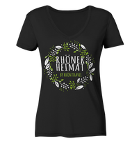 RHÖNER HEIMAT "BLÄTTERKRANZ" - Ladies V-Neck Shirt