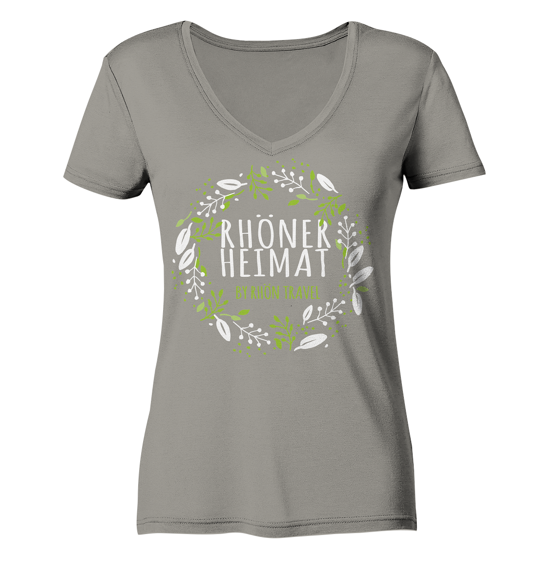 RHÖNER HEIMAT "BLÄTTERKRANZ" - Ladies V-Neck Shirt
