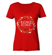 RHÖNER HEIMAT "BLÄTTERKRANZ" - Ladies V-Neck Shirt