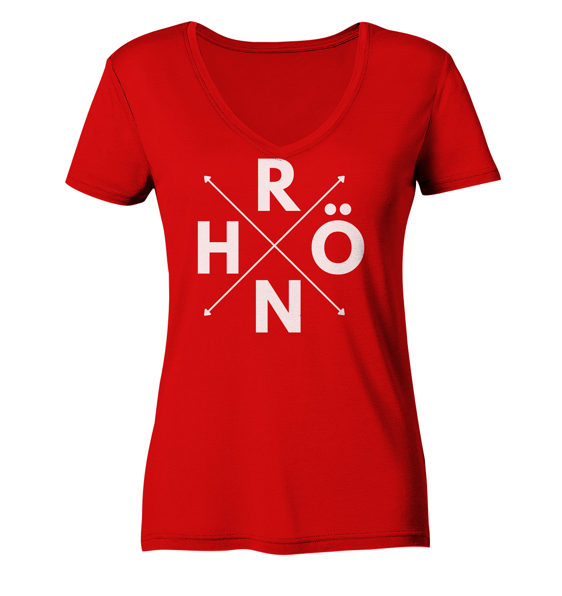 RHÖN im KREUZ - Ladies V-Neck Shirt