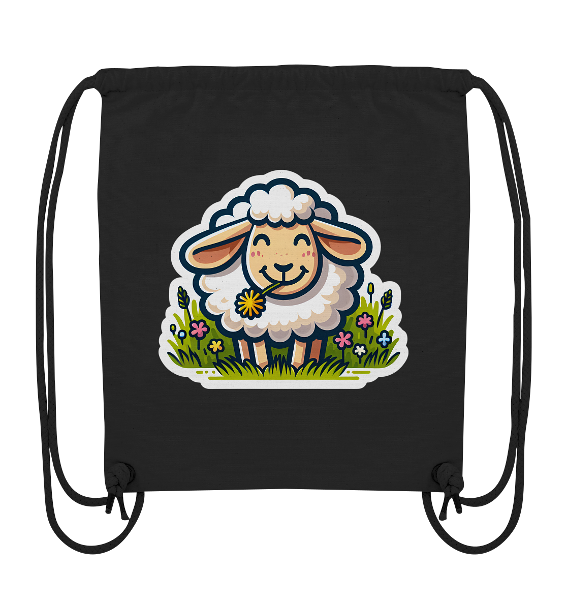 "HAPPY SHEEP" - Organic Gym-Bag