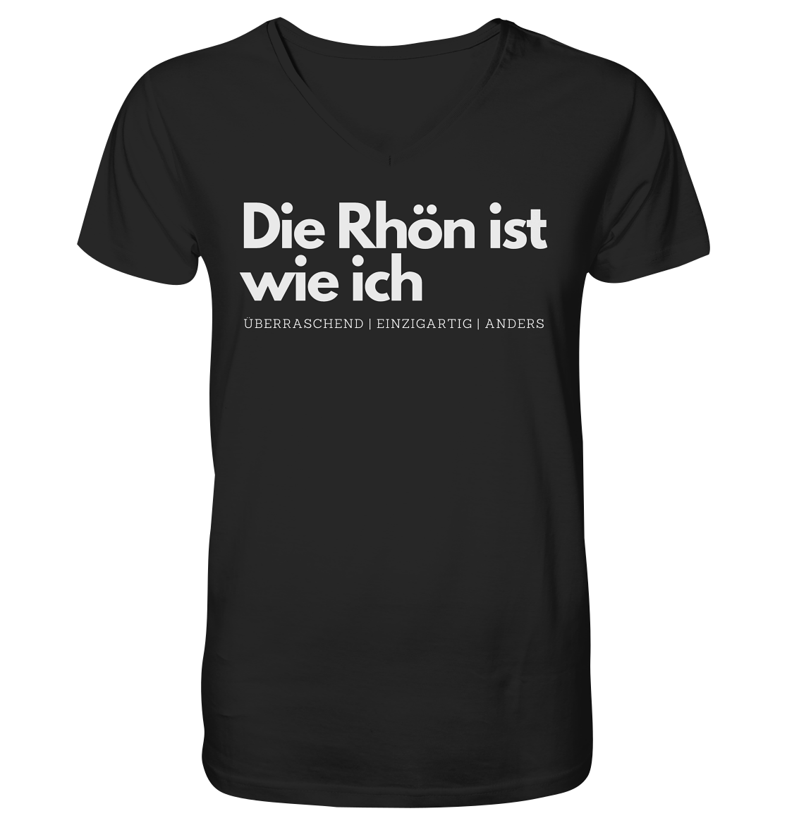 Die Rhön ist wie ich - V-Neck Shirt