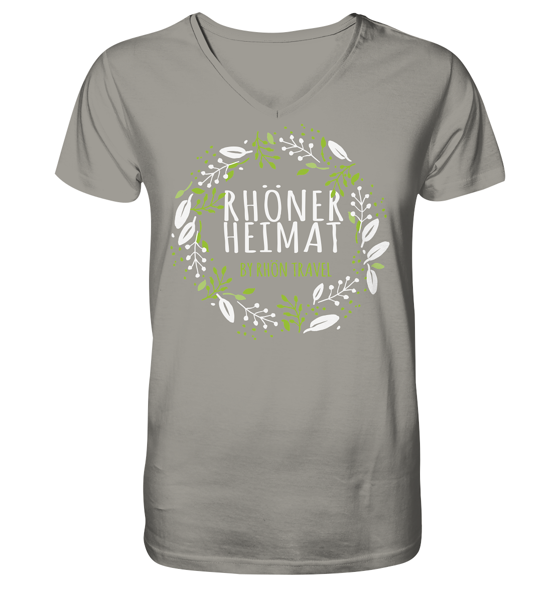 RHÖNER HEIMAT "BLÄTTERKRANZ" - V-Neck Shirt
