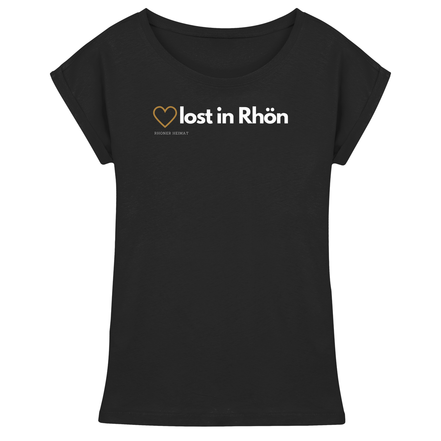 HEART LOST IN RHÖN - Womens Extended Shoulder T-Shirt