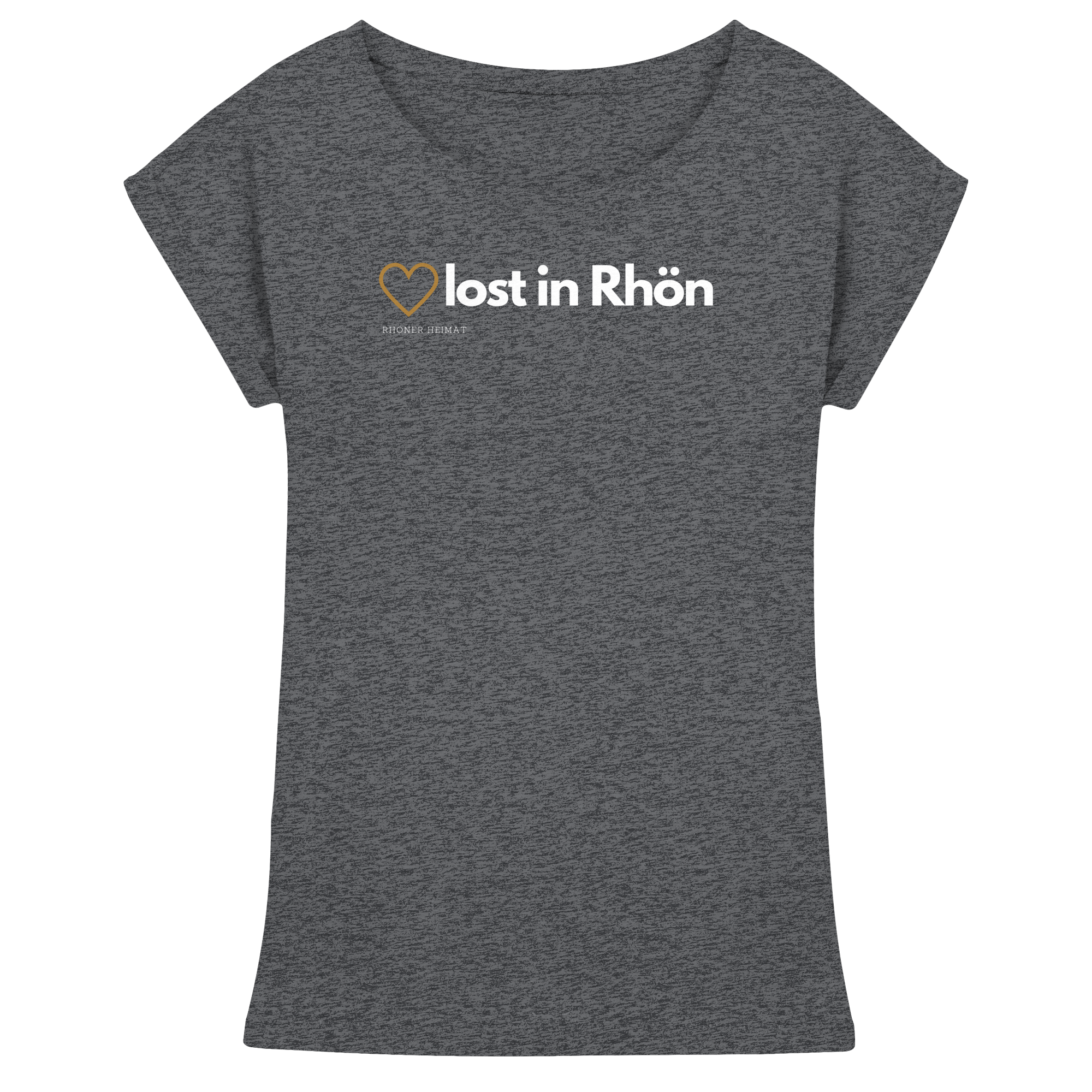HEART LOST IN RHÖN - Womens Extended Shoulder T-Shirt