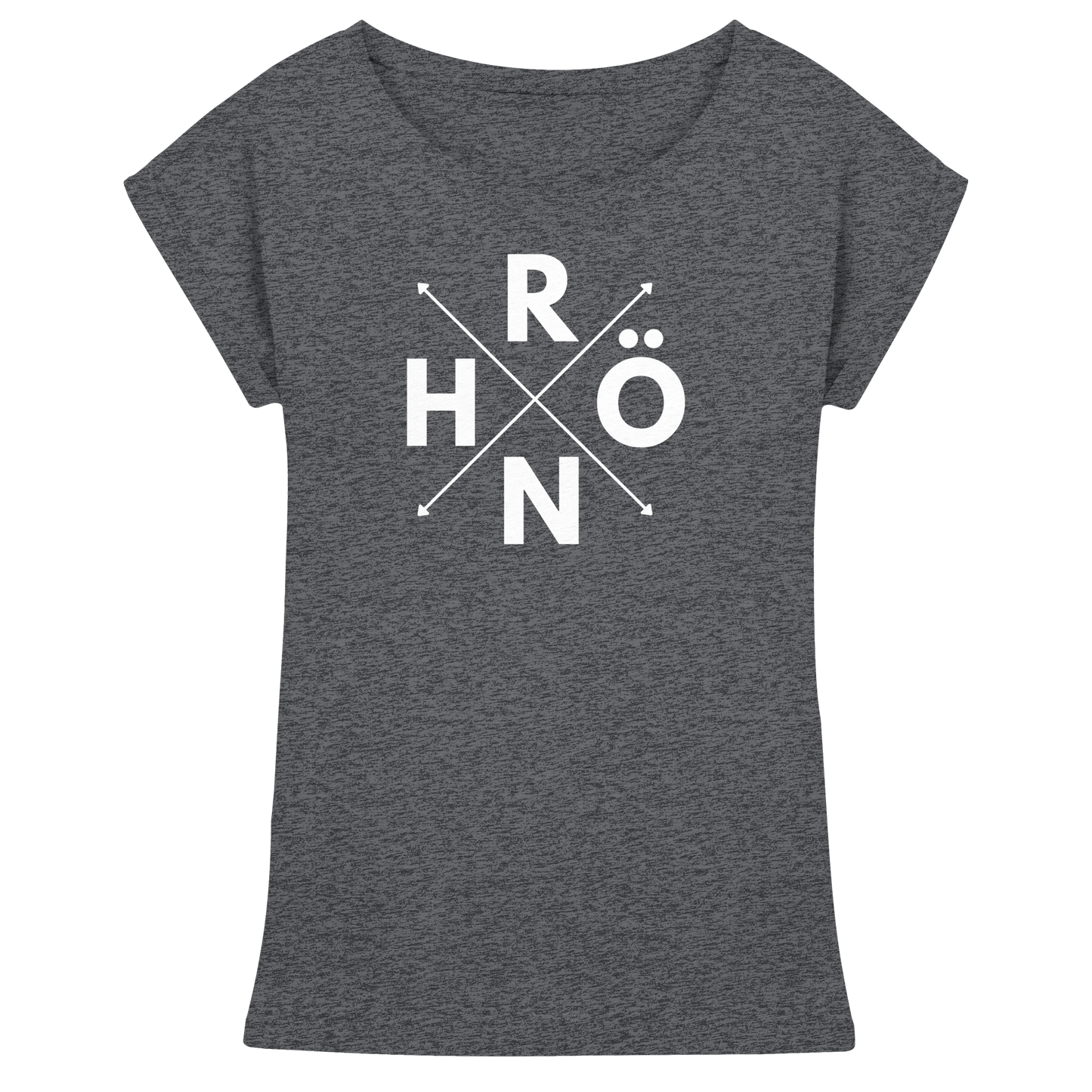 RHÖN im KREUZ - Womens Extended Shoulder T-Shirt