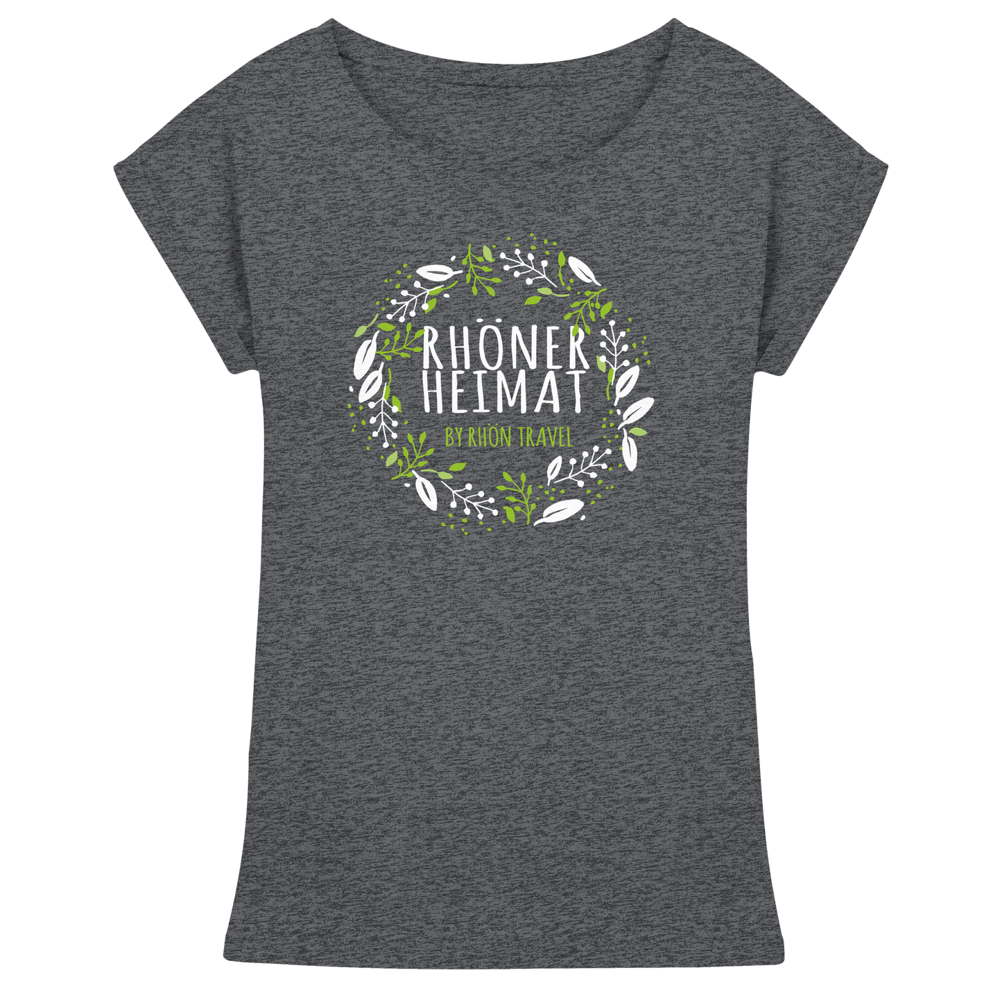 RHÖNER HEIMAT "BLÄTTERKRANZ" - Womens Extended Shoulder T-Shirt