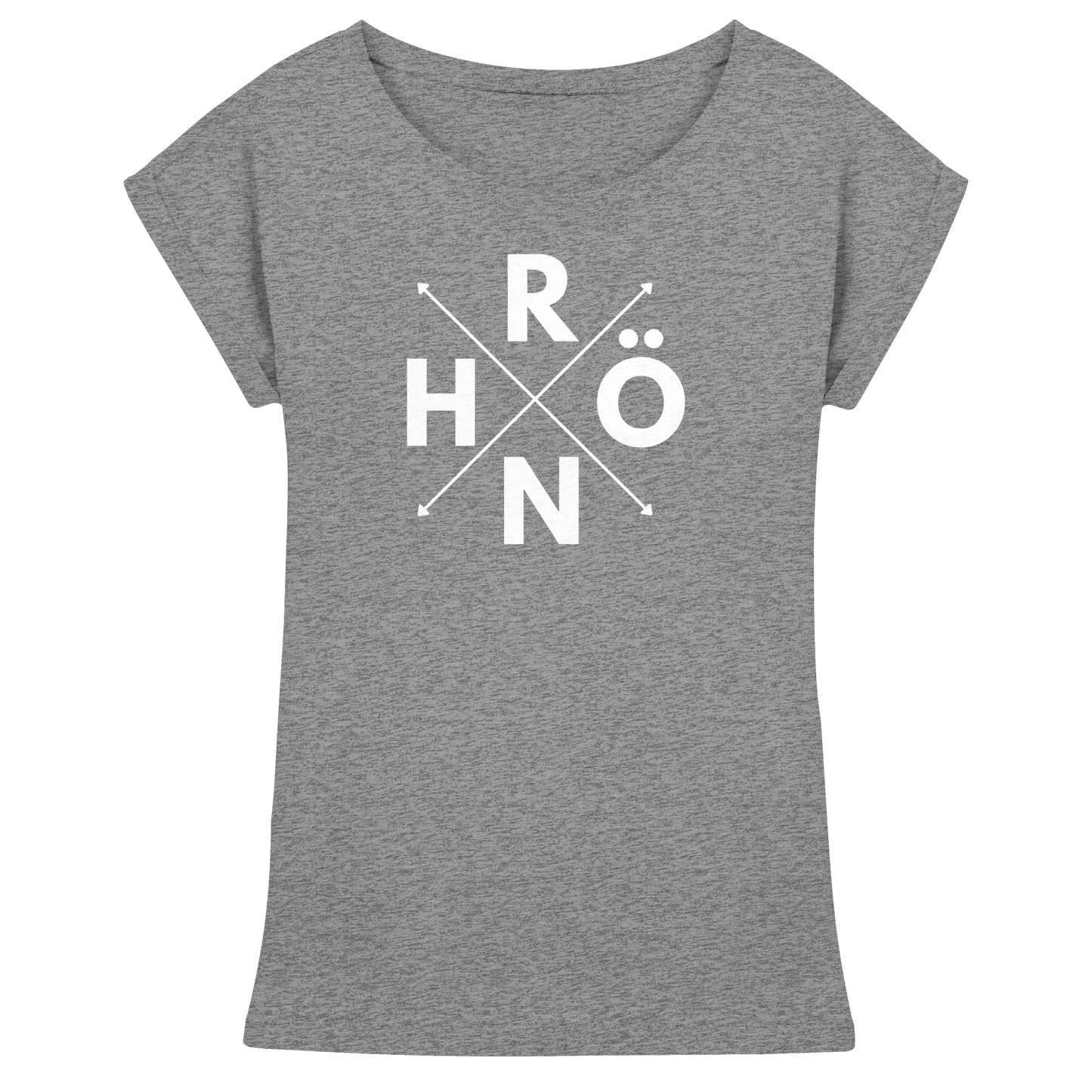 RHÖN im KREUZ - Womens Extended Shoulder T-Shirt