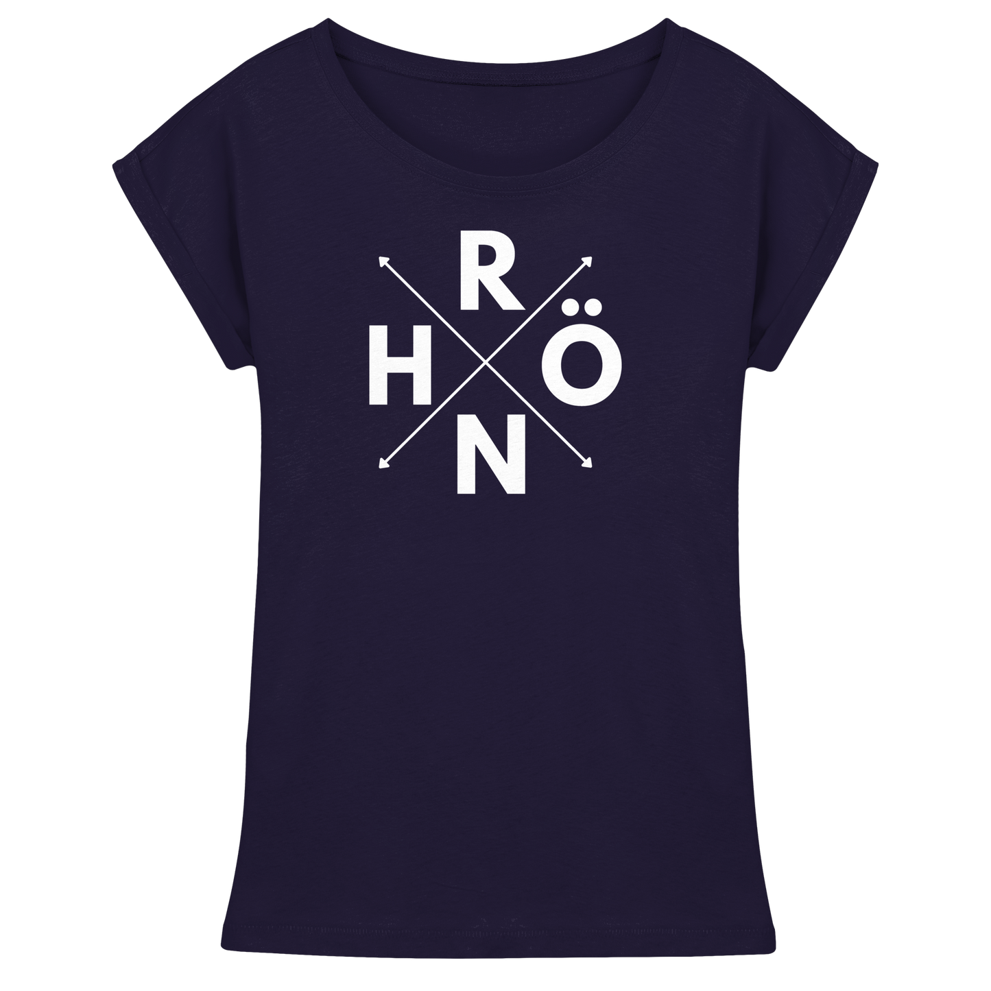 RHÖN im KREUZ - Womens Extended Shoulder T-Shirt